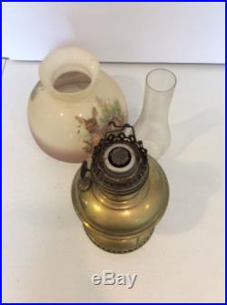 Aladdin Brass Oil Lamp 1915-16 Model No. 6 with Lamp Shade