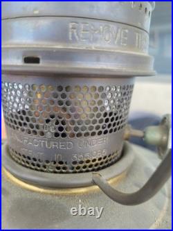 Aladdin Brass Oil Lamp with Lock On Chimney