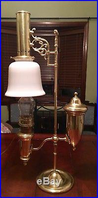 Aladdin Brass Student Desk Table Lamp, 1983 LE 75th Anniverary Lamp #0251/7500