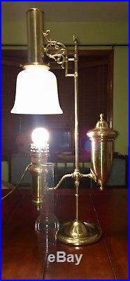 Aladdin Brass Student Desk Table Lamp, 1983 LE 75th Anniverary Lamp #0251/7500