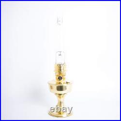 Aladdin Brass Table Oil Lamp, Solid Brass Indoor Emergency Lighting Fuel Lamp