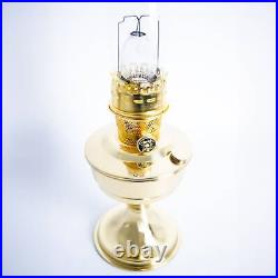 Aladdin Brass Table Oil Lamp, Solid Brass Indoor Emergency Lighting Fuel Lamp