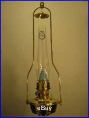 Aladdin Brass hanging Oil kerosene Lamp BH200-110p NEW Brass hanging& pink shade