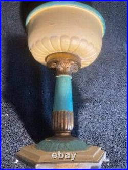 Aladdin Bronze Oriental Table Lamp Font, 1936-37, B-134 with Nu-Type B Burner