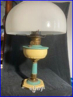 Aladdin Bronze Oriental Table Lamp Font, 1936-37, B-134 with Nu-Type B Burner