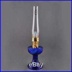 Aladdin C6177 Cobalt Blue Short Lincoln Drape Mantle Lamp