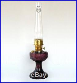 Aladdin C6183B Amethyst Lincoln Drape Oil Lamp with Brass Hardware