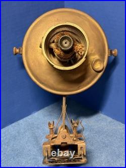 Aladdin Caboose Modelo C Brass Font Kerosene Oil Vintage Train Lamp+Wall Bracket