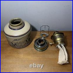 Aladdin Cat Tails Model 23 Kerosene Stoneware Shelf Lamp Limited Ed LL Bean Rare