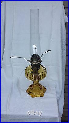 Aladdin Cathedral, Amber, Nu-Type Model B Burner Lamp