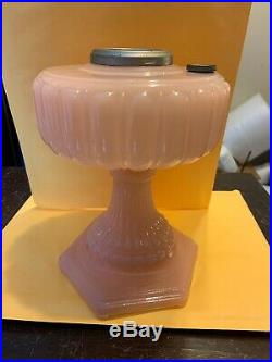 Aladdin Cathedral Pink Moonstone Lamp with Nu-Type Model B Burner a021