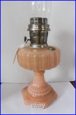 Aladdin Cathedral Rose Moonstone 112 Lamp No Cracks Or Chips