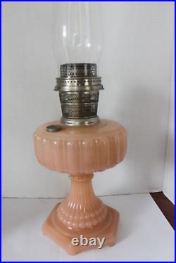 Aladdin Cathedral Rose Moonstone 112 Lamp No Cracks Or Chips