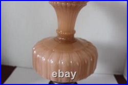 Aladdin Cathedral Rose Moonstone 112 Lamp No Cracks Or Chips