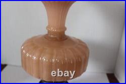 Aladdin Cathedral Rose Moonstone 112 Lamp No Cracks Or Chips