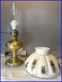 Aladdin Center Draft Oil Lamp Converted Aladdin Lamp Aladdin Electric Lamp Shade
