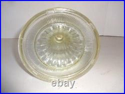 Aladdin Clear Crystal Beehive Glass Oil Lamp