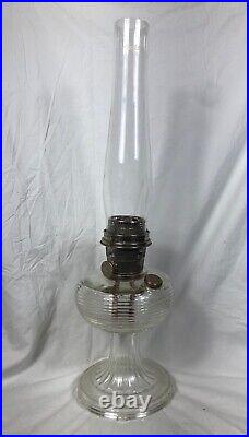Aladdin Clear Crystal Beehive Oil Lamp Model B-80 Circa 1937-1938
