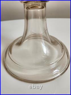 Aladdin Clear Crystal Venetian Oil Lamp One Piece With Original 701 Shade 1932