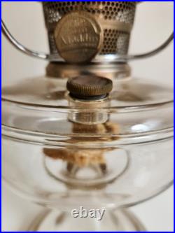 Aladdin Clear Crystal Venetian Oil Lamp One Piece With Original 701 Shade 1932