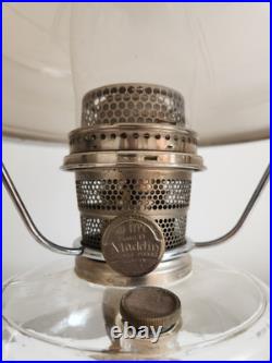 Aladdin Clear Crystal Venetian Oil Lamp One Piece With Original 701 Shade 1932