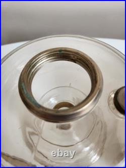 Aladdin Clear Crystal Venetian Oil Lamp One Piece With Original 701 Shade 1932