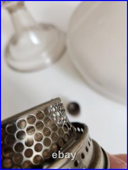 Aladdin Clear Crystal Venetian Oil Lamp One Piece With Original 701 Shade 1932