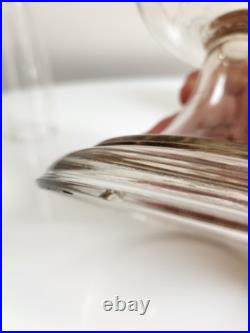 Aladdin Clear Crystal Venetian Oil Lamp One Piece With Original 701 Shade 1932