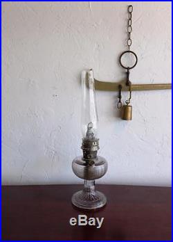 Aladdin Clear Glass Beehive Kerosene Lamp Model C
