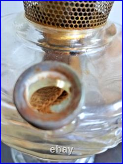 Aladdin Clear Glass Oil Lamp B-53 Washington Drape Vintage