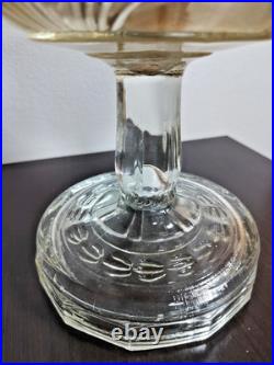 Aladdin Clear Glass Oil Lamp B-53 Washington Drape Vintage