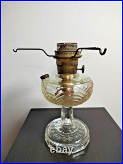 Aladdin Clear Glass Oil Lamp B-53 Washington Drape Vintage