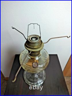 Aladdin Clear Glass Oil Lamp B-53 Washington Drape Vintage