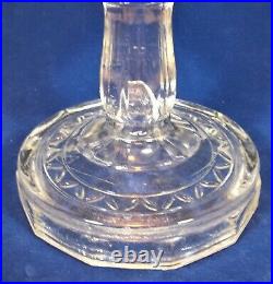 Aladdin Clear Glass Washington Drape Lamp With Lox On Chimney, #23 Burner