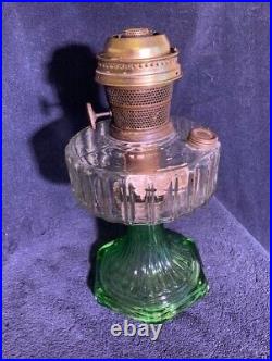 Aladdin Clear/GreenCorinthian Table Lamp Font, 1935-36 B-105