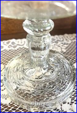 Aladdin Clear Manganese Glass Washington Drape Oil Lamp Model B Many Extras 23