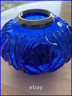 Aladdin Cobalt Blue Genie ii Kerosene /oil Lamp With Nickel Hardware. New Boxed