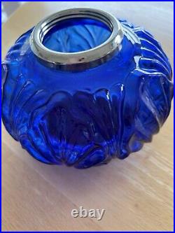 Aladdin Cobalt Blue Genie ii Kerosene /oil Lamp With Nickel Hardware. New Boxed