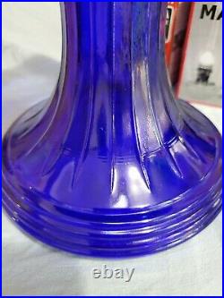 Aladdin Cobalt Blue Lincoln Drape Oil Kerosene Lamp New in box