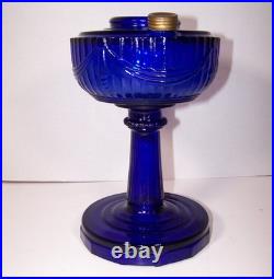 Aladdin Cobalt Blue Tall Lincoln Drape Oil Lamp
