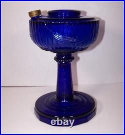 Aladdin Cobalt Blue Tall Lincoln Drape Oil Lamp