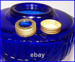 Aladdin Cobalt Blue Tall Lincoln Drape Oil Lamp