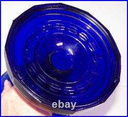 Aladdin Cobalt Blue Tall Lincoln Drape Oil Lamp