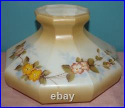 Aladdin Coleman Glass 10 Shade for Kerosene Oil Lamp, Floral Pattern