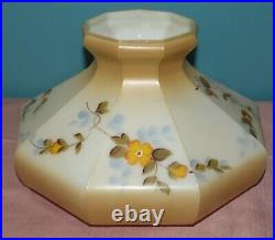 Aladdin Coleman Glass 10 Shade for Kerosene Oil Lamp, Floral Pattern