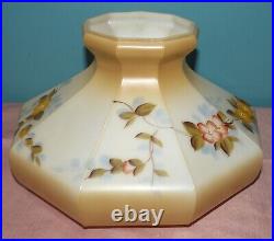 Aladdin Coleman Glass 10 Shade for Kerosene Oil Lamp, Floral Pattern