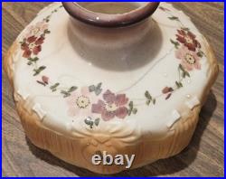 Aladdin Coleman Rayo Oil Lamp Glass Shade Victorian Deco Flowers 10 Fitter GWTW