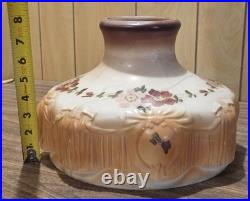 Aladdin Coleman Rayo Oil Lamp Glass Shade Victorian Deco Flowers 10 Fitter GWTW