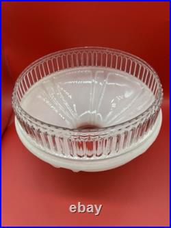 Aladdin Colonial B 106 Amber Beta Crystal Hobnail Kerosene Oil Lamp w Opal Shade