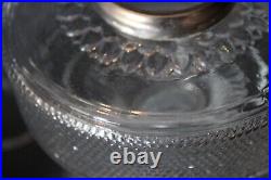 Aladdin Colonial Clear Glass Model A Nickel Plate Burner Clean and Very Nice